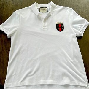 Gucci shield cotton polo. Youth large